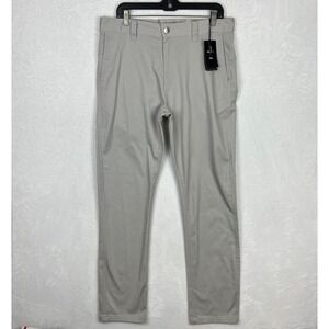 RVCA Weekend Pants Mens 34x32 New Gray Chino Stretch Performance Straight